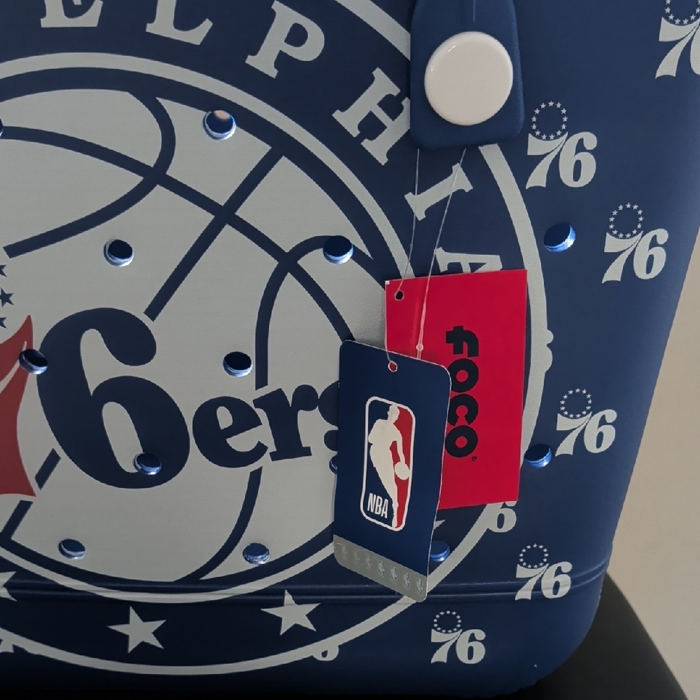Philadelphia 76ers 🏀🏀🏀FOCO Bogg-style Large Tote Bag NWT - Picture 4 of 4